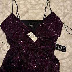 Sequin Romper By Express Size S