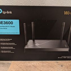 New TP-Link Archer BE230 BE3600 Dual-Band WiFi 7 Mesh Router with 2.5Gbps Ports MU-MIMO VPN