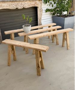Organic Natural Element Home Style Skinny Bench