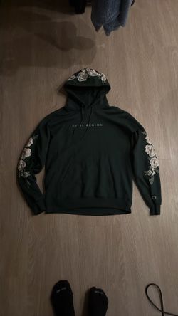 Size Large - Civil Regine Floral Champion Hoodie Sweater Jacket - Darc Sport Youngla Supreme Kith