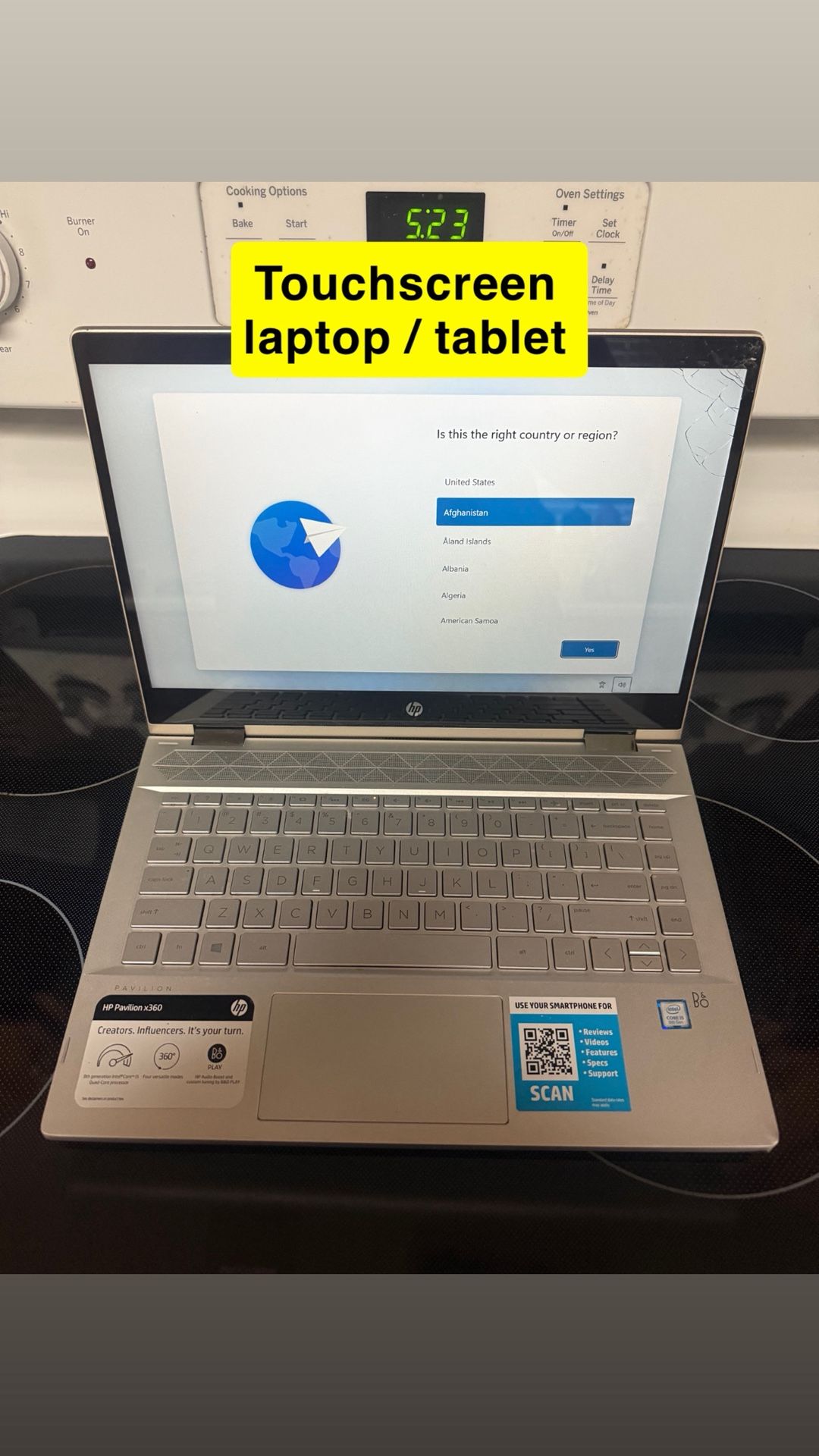 Hp Tablet Laptop Touchscreen 