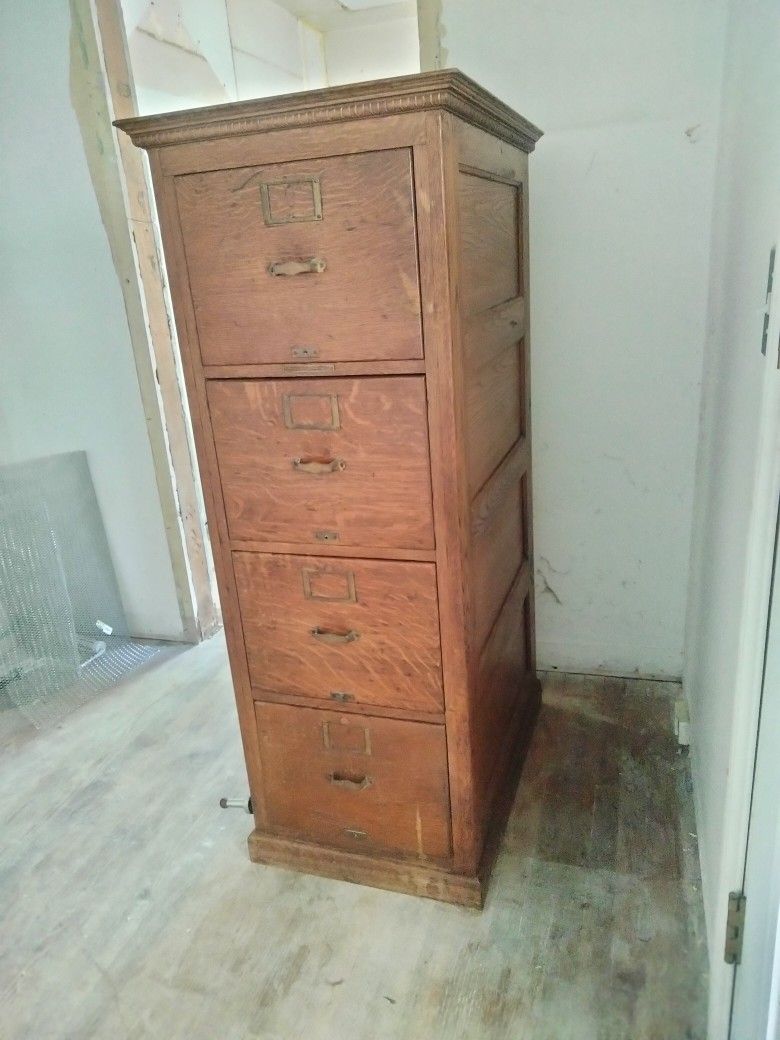 Wood File Cabinet
