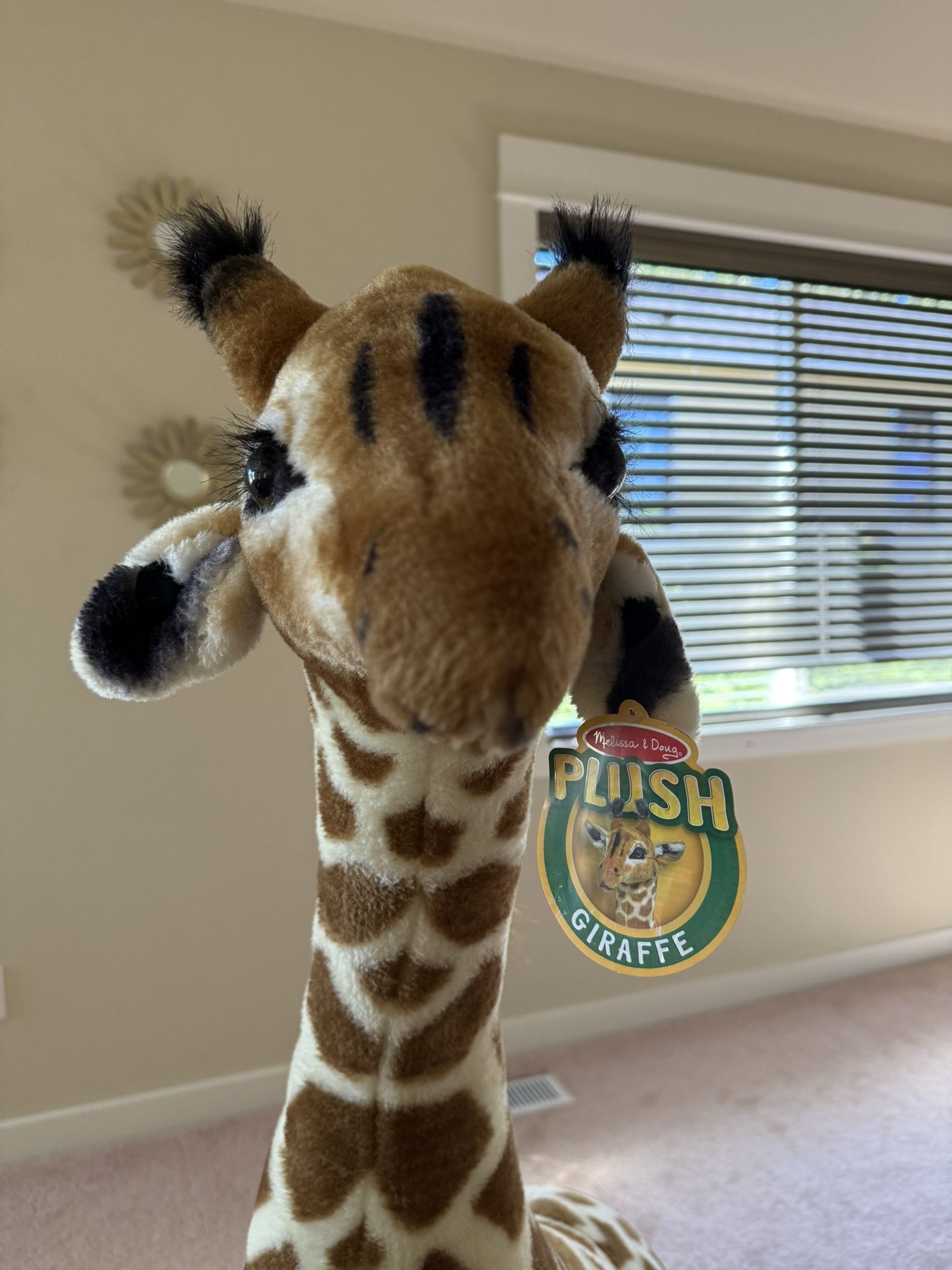 Melissa & Doug Giant Giraffe - Lifelike Stuffed Animal (4’ 2” tall)