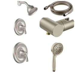 Moen Banbury Tub & Shower Spa System With 2 Valves And Handshower In Brushed Nickel (Valve Included)