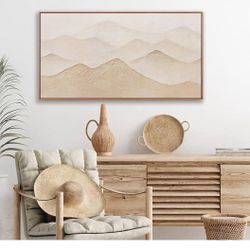 Abstract Mountain Wall Art Wall Decor Nature Mountain Peak Artwork Canvas 