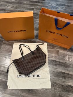 Louis Vuitton Neverfull Damier Ebene Tote Bag