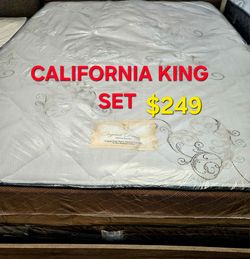 CALIFORNIA KING  SET === 》》 $249  *( MATTRESS AND BOX SPRING  )