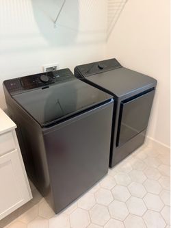 LG Matte black washer and dryer