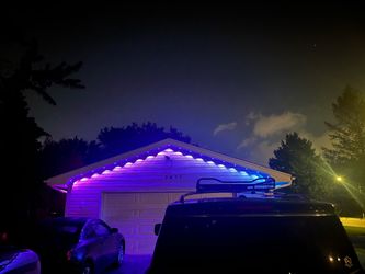 Christmas light installation