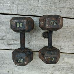 Cast Iron Dumbbells 