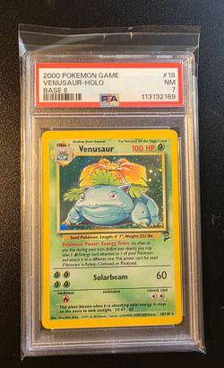 Base set 2 Venusaur Holo PSA 7