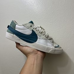 Nike Blazer Low “‘77 Jumbo Summit White Geode Teal” Size 9 In Women/ 7.5 In Men