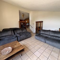 3-Piece Reclining Sofa Set – Good Condition