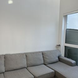 Grey Four Seat Sectional couch 