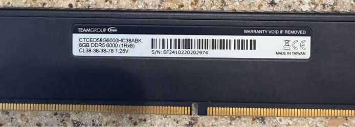 8gb Ram DDR5 6k