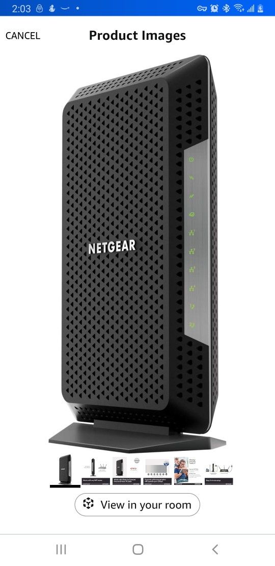 NETGEAR Nighthawk Cable Modem.