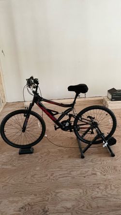 Mountain bike with stationary bike lift