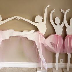 Wood Bailarina Props 6ft