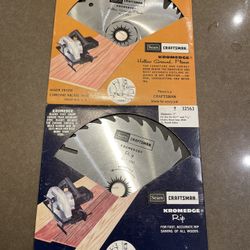 Sears Craftsman Kromedge 7 1/4” Chrome Nickel Molly Circular Saw Blade