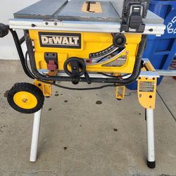 Dewalt Table Saw With Rolling Stand 