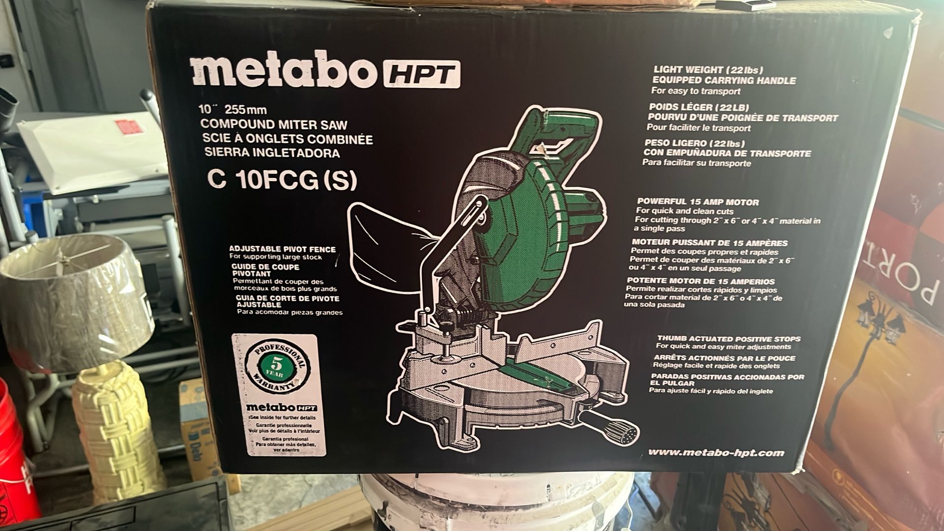 Metabo HPT 10” Miter Saw Brand New