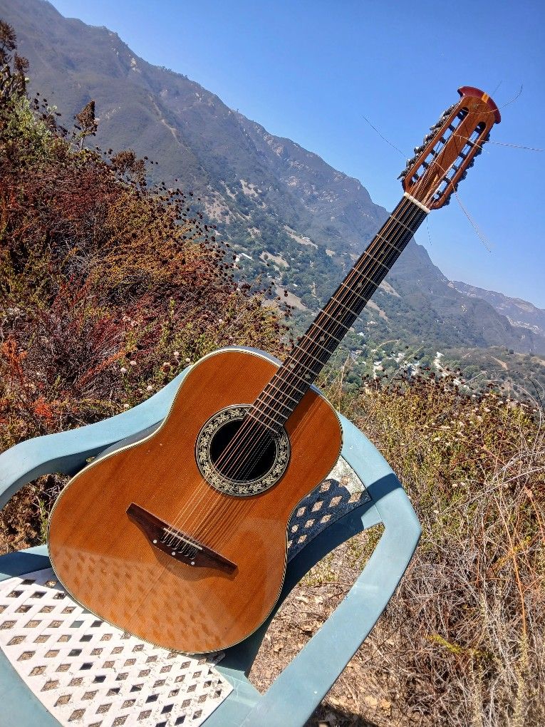 1970s Vintage Ovation 12 string acoustic guitar USA Model No. 1115-4