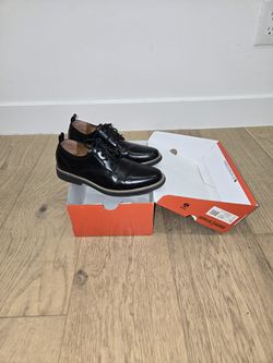 Deer Stags Zander Black Dress Shoes (1.5 Boys