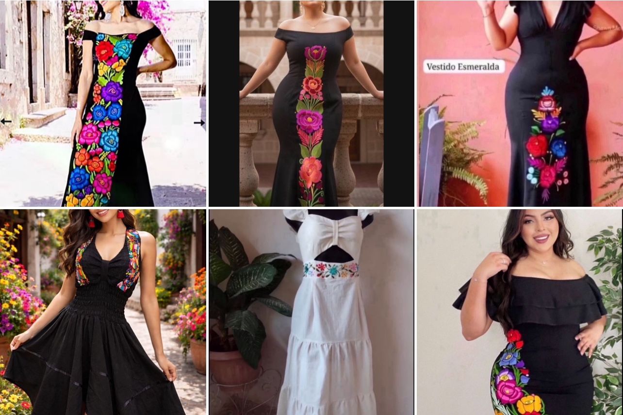 Vestidos Bordados Méxicanos - Beautiful Mexican Dresses - Precios Varian - Prices Vary