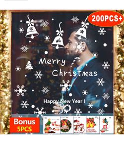 Snowflake Window Clings, new(never use)