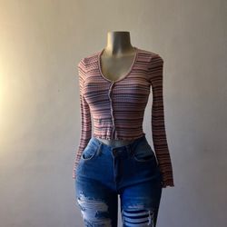 Super Cute Button Top 