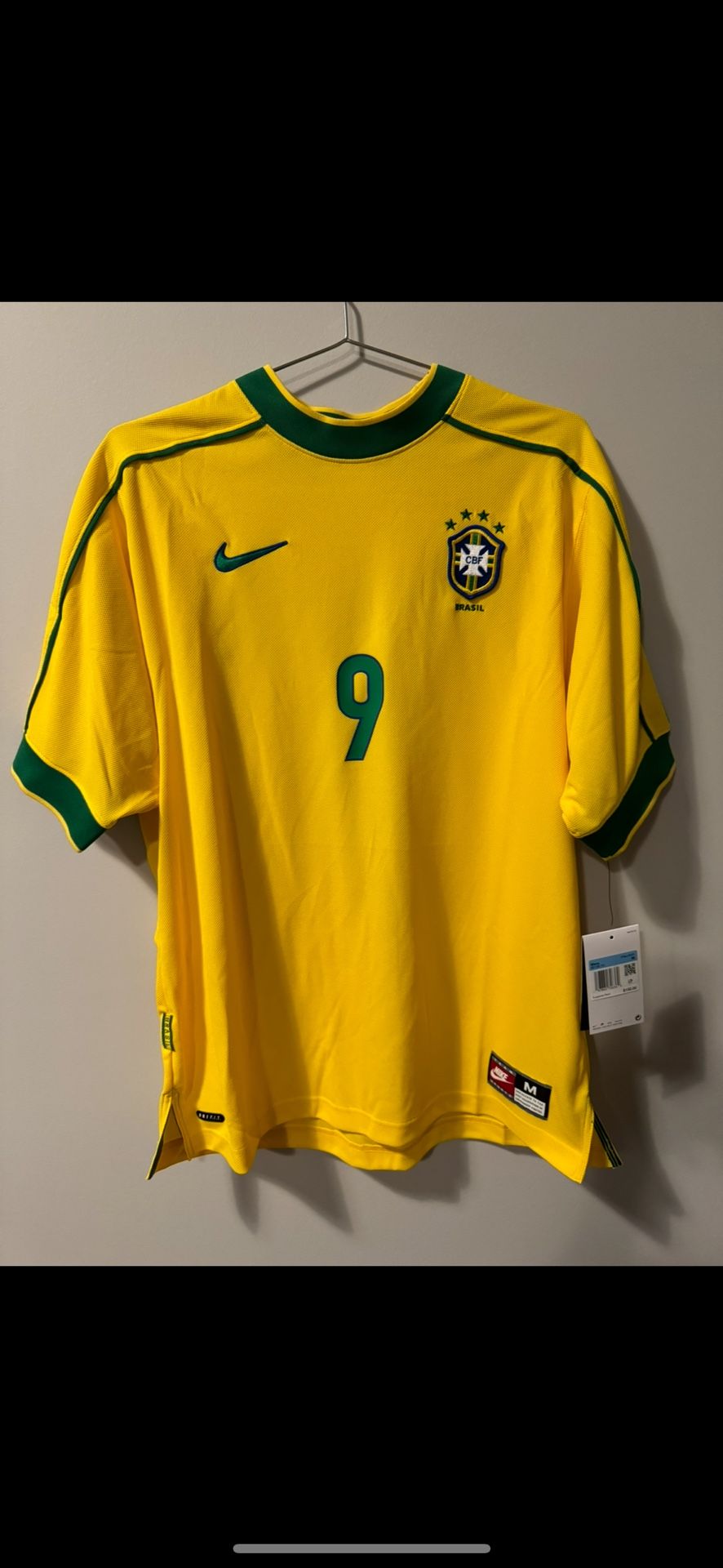 Nike Brazil 1998 Reissue Ronaldo Soccer Jersey