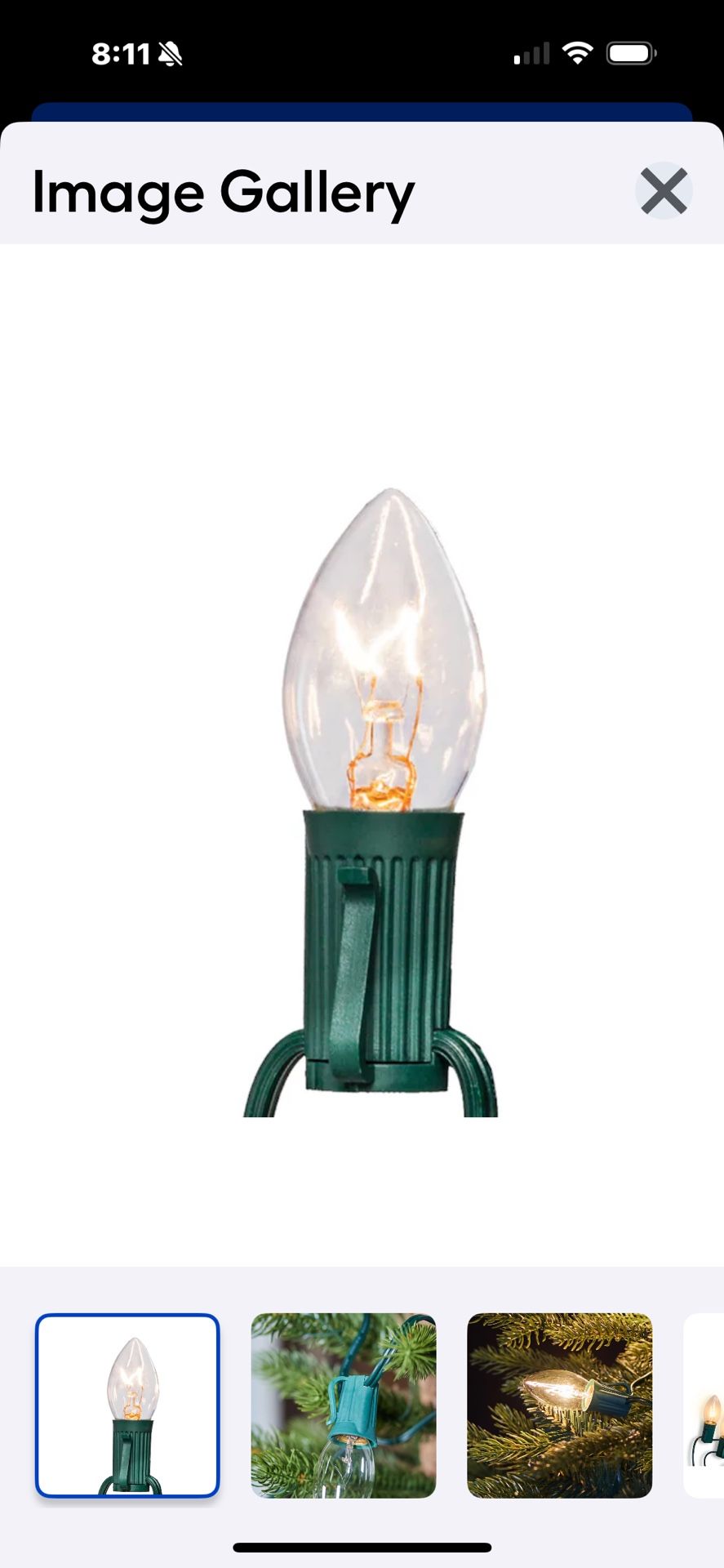 Holiday Living 25- Count 24-ft White Incandescent Plug In Christmas Lights