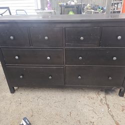 Prices firm.. long espresso dresser chest