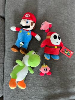 Set of 5 Super Mario Plushies