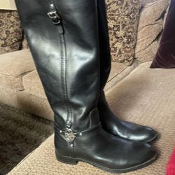 Coach black boots  
