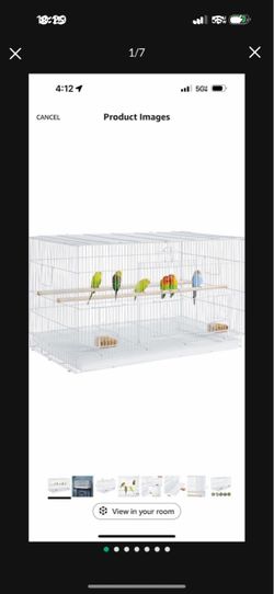 Yaheetech 30-inch Stackable Flight Bird Cages for Parakeets Cockatiels Conures Finches Budgies Lovebirds Canaries Small Birds Parrots Birdcage in Whit