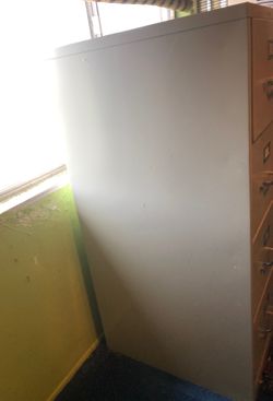 4 drawer file cabinet. Comes with pendeflex files!