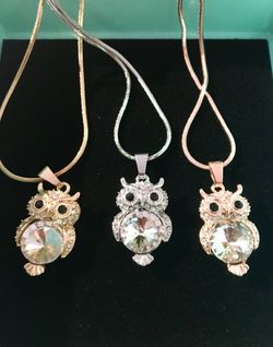 Pretty owl necklaces! $22each