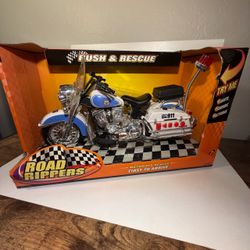 Road Rippers Rush & Rescue Police Motorcycle Toy