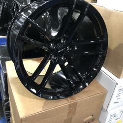 20x9.5.  20x11.  GLOSS BLACK.  CHARGER.  WHEEL 