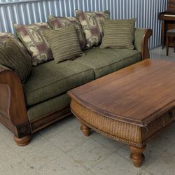 Tommy Bahama Couch And Coffee Table 