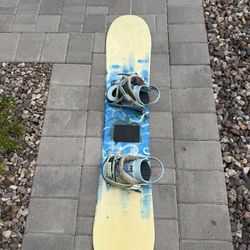 138cm Kids Snowboard W Bindings