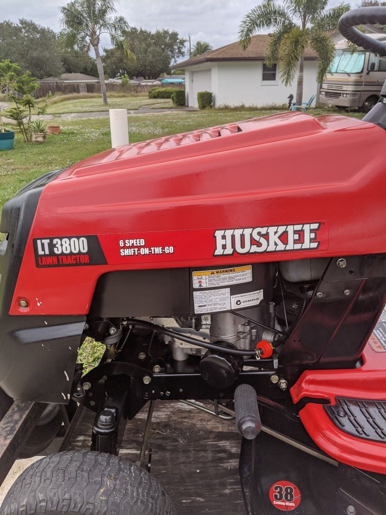Huskee LT3800 riding mower with utility trailer included for Sale in
