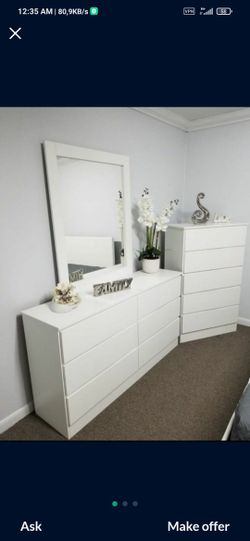 Cómoda Con Espejo Y Gavetero 