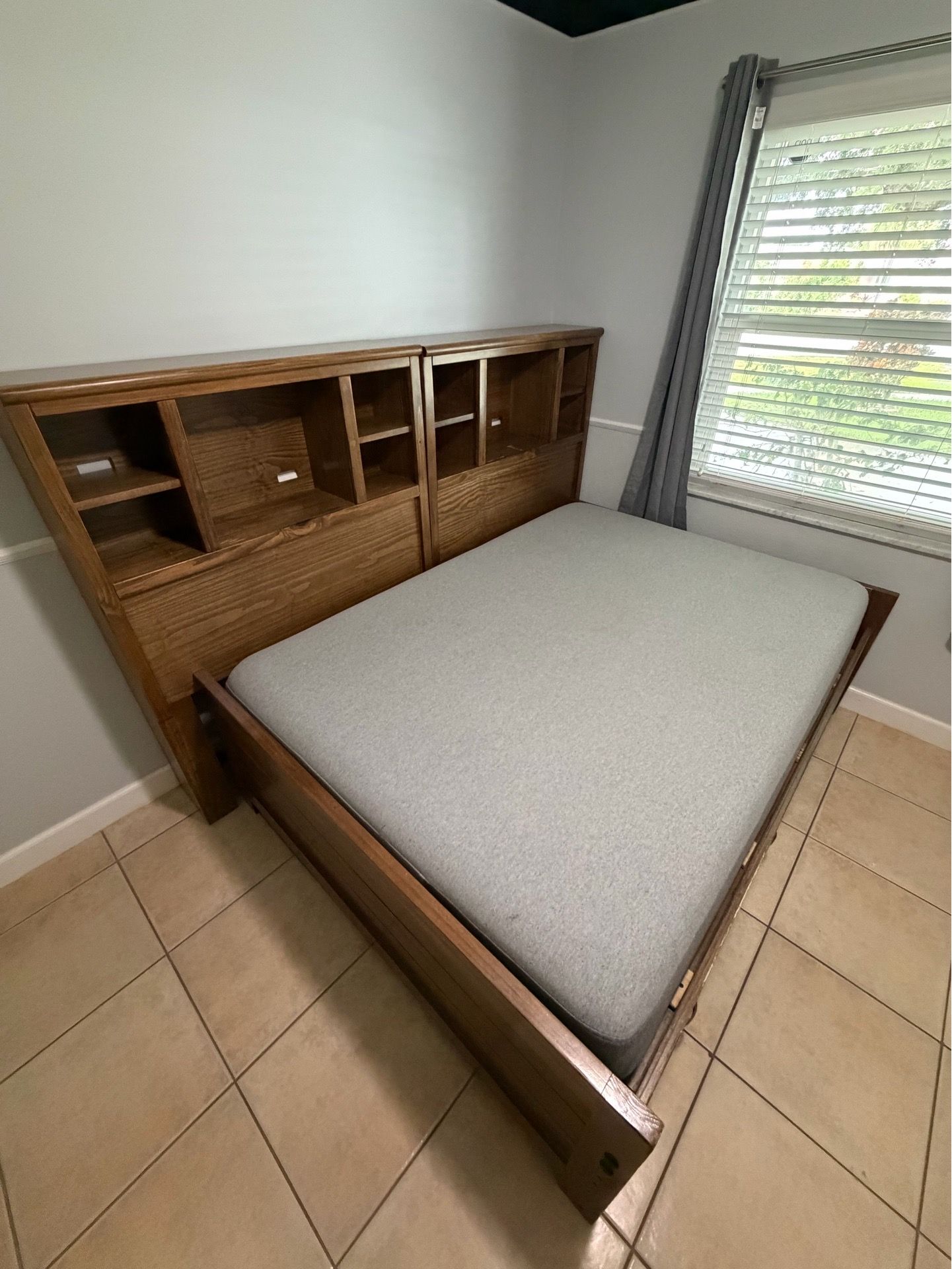 Full bed frame with mattress included