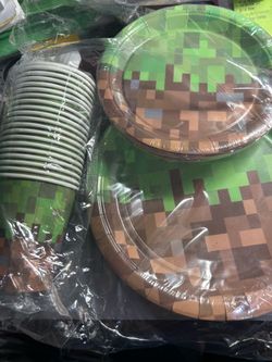 Minecraft Themed Party Supplies for 20