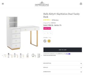 New Hello Kitty SlayStation Vanity Desk Available In New In Box 📦 