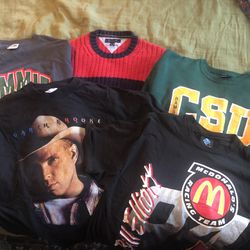 5 Vintage 1990 Sweatshirts/T Shirts (L, XL, XXL)