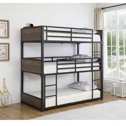 Triple Bunk Bed Like New. 