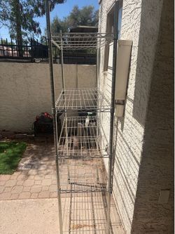 5 shelf metal rack